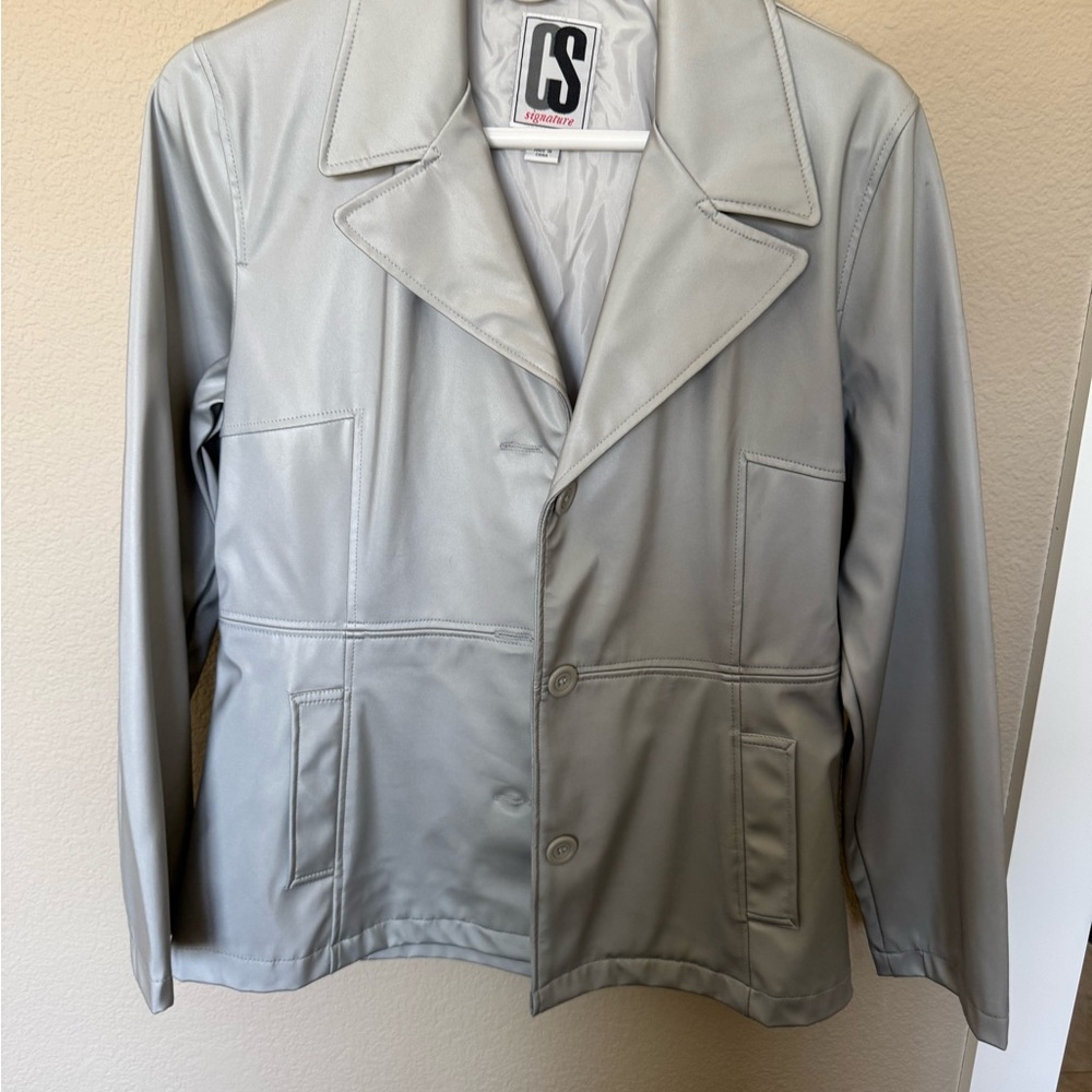 Signature Women’s Silver Trench Coat